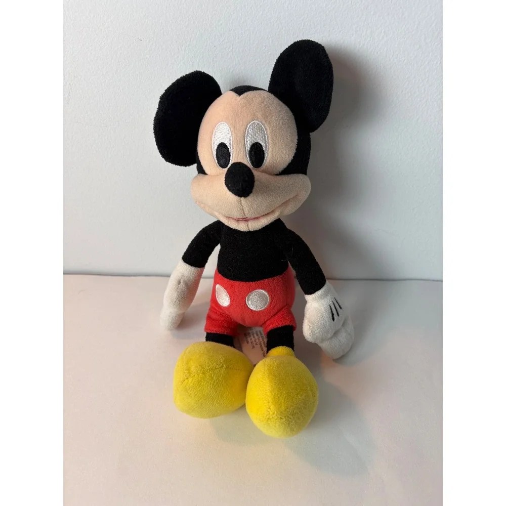 Disney Mickey Mouse Plush Stuffed Animal Classic Red Shorts Yellow Shoes 10